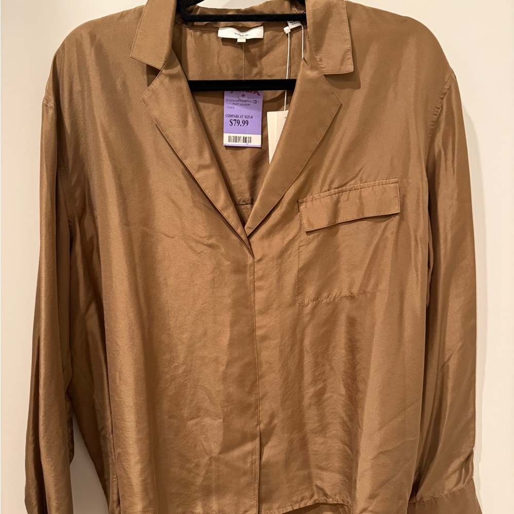 Vince Men's Tan Shirt